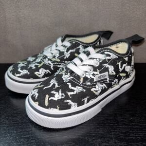 Vans Off The Wall Skateboarding Astronaut Glow In The Dark Toddler Shoe Size 6